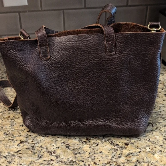 Portland Leather Medium Crossbody-- Coldbrew - Picture 2 of 6